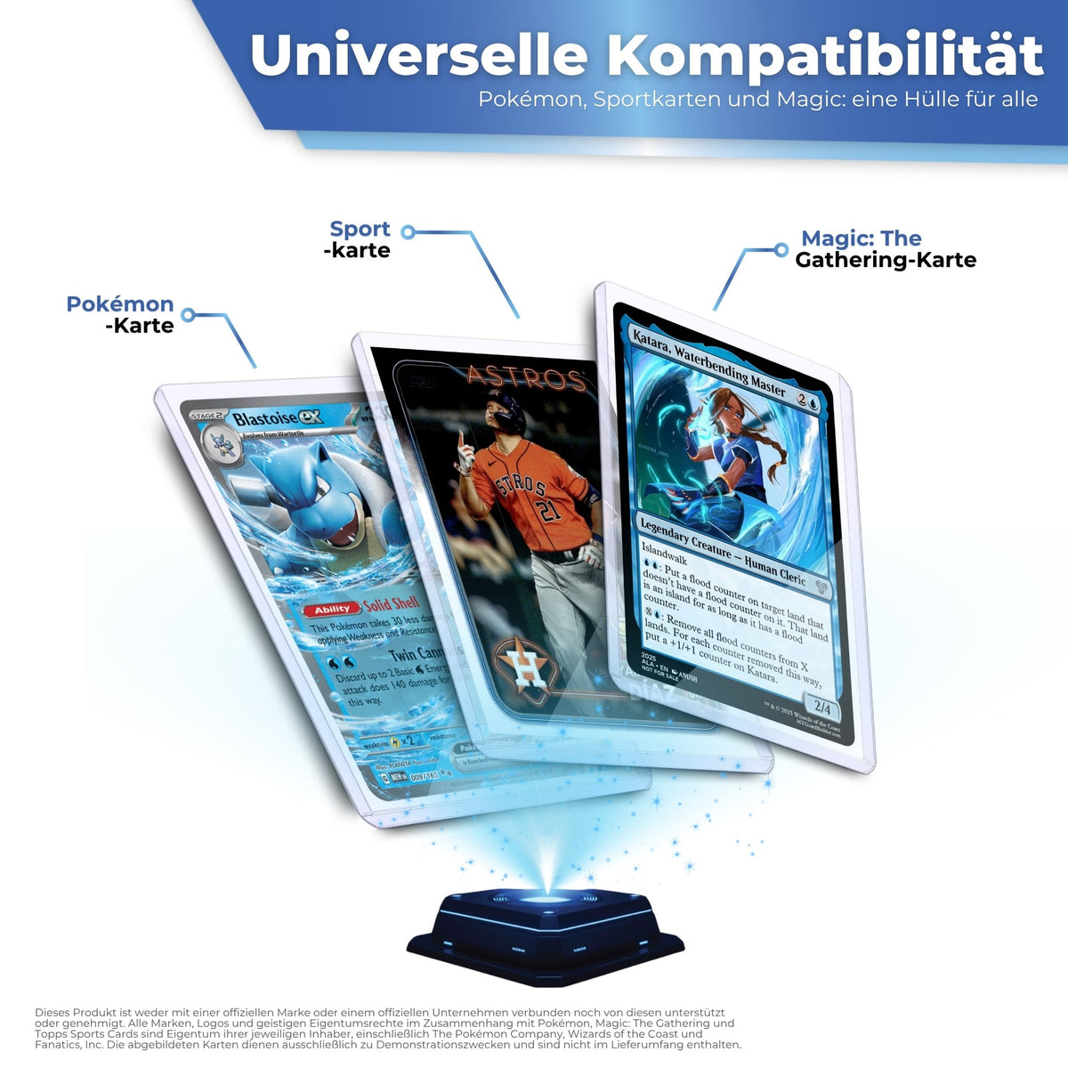 Passend für Pokémon, Magic und Sportkarten