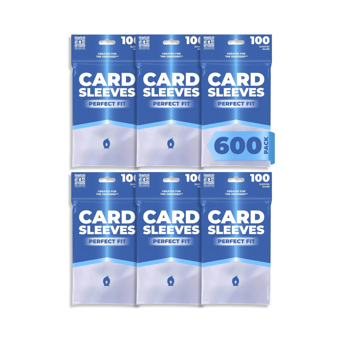 Pack of 600 Fanatiko perfect fit card sleeves